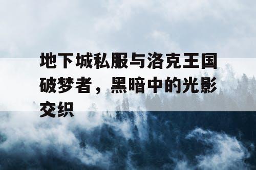 地下城私服与洛克王国破梦者，黑暗中的光影交织